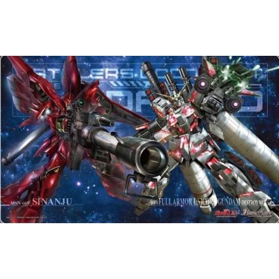 画像1: プレイマット『ガンダム/(PB11)フルアーマーユニコーンガンダム&シナンジュ』 【-】{-}《サプライ》