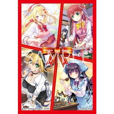 スリーブ『チョコレート大作戦(4人イラスト)』50枚【-】{-}《サプライ》