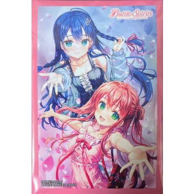 画像1: スリーブ『フルール姉妹(ピンク枠/縦型/PB48)』50枚【-】{-}《サプライ》