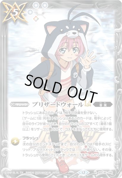 画像1: (2025/12)ブリザードウォールLT(黒田環奈イラスト/PB43収録)【R】{BSC45-099}《白》 (1)