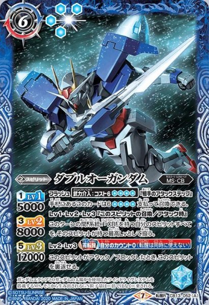 画像1: (2020/7)ダブルオーガンダム/ダブルオーガンダム[トランザム]【転醒R】{CB13-052}《青》 (1)