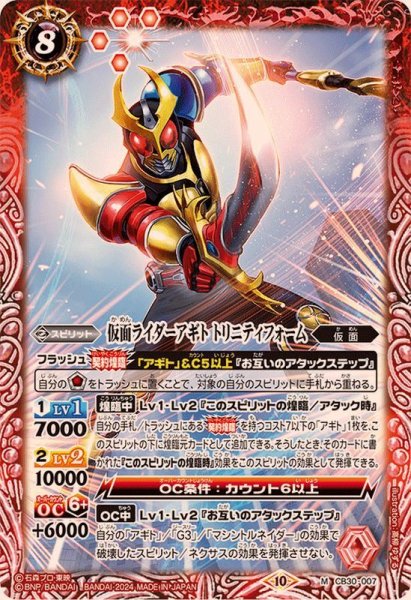 画像1: (2024/10)仮面ライダーアギト トリニティフォーム【M】{CB30-007}《赤》 (1)