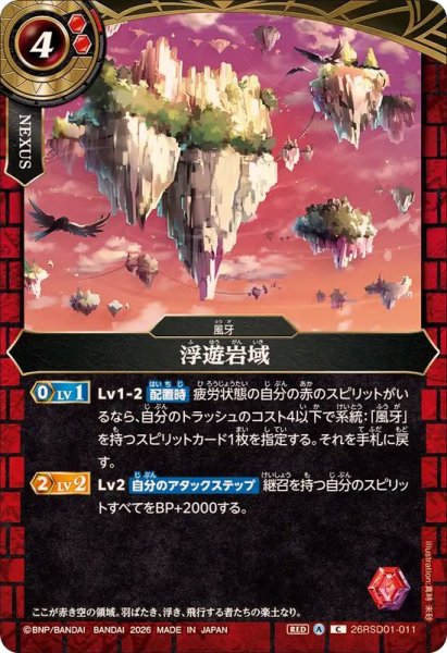 画像1: (2026/A)浮遊岩域【C】{26RSD01-011}《赤》 (1)
