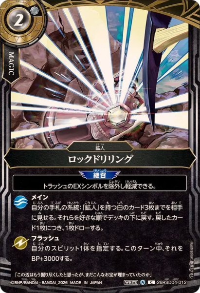 画像1: (2026/A)ロックドリリング【C】{26RSD04-012}《白》 (1)