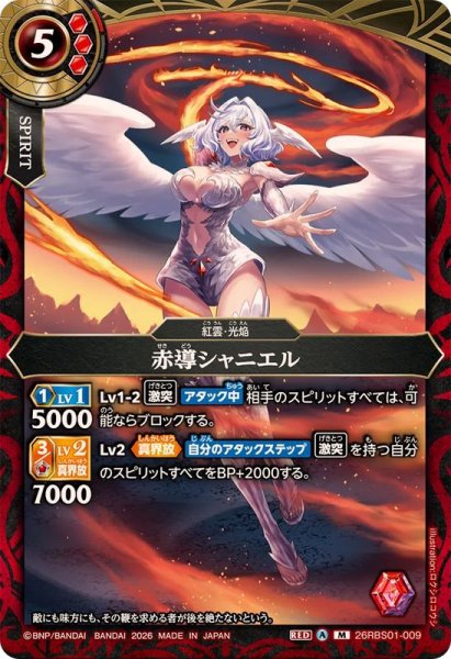 画像1: (2026/A)赤導シャニエル【M】{26RBS01-009}《赤》 (1)