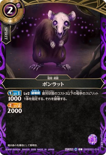 画像1: (2026/A)ボンラット【C】{26RBS01-016}《紫》 (1)