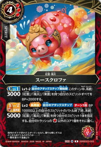 画像1: (2026/A)スースクロファ【R】{26RBS03-005}《赤》 (1)